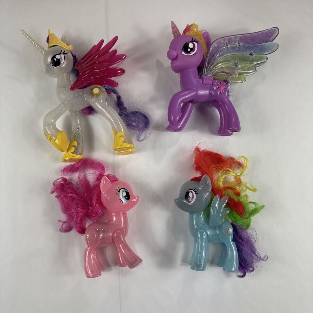 My Little Pony Friendship Magic Celestia Rainbow Dash Pinkie Pie MLP Lot of‎ 4